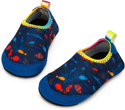 #ad Baby Boys and Girls Swim Water Shoes Barefoot Aqua Socks Non Slip for Beach Pool $19.99