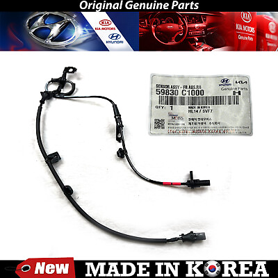 #ad Genuine Hyundai Front Right ABS Speed Sensor 15 19 for Hyundai Sonata 59830C1000 $39.50