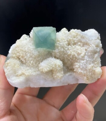 #ad Natural rare varieties of green fluorite and crystal symbiosis from Fujian Chin $150.00