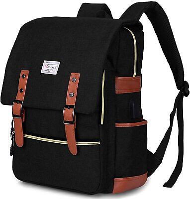 #ad Vintage Laptop Backpack Women MenSchool College Backpack Without USB Charging $37.50