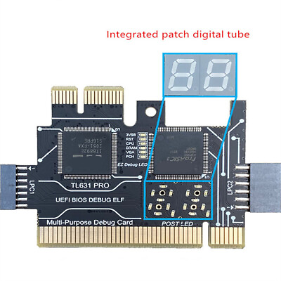 #ad PC PCI Mini PCI E Laptop TL631 Pro Motherboard Diagnostic Analyzer Tester Cards $53.90