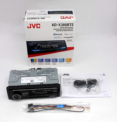 #ad JVC KD X380BTS Digital Media Car Receiver Bluetooth USB SiriusXM New In Box $85.45
