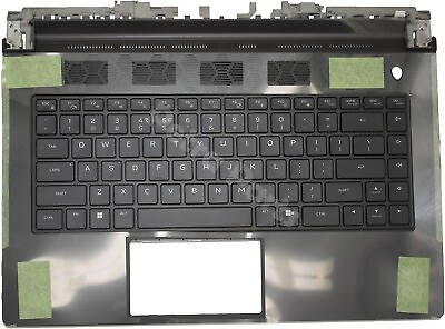 #ad 00P3H1 0P3H1 Palmrest Upper Case US RGB Keyboard for Dell Alienware M15 R5 R6 $94.99
