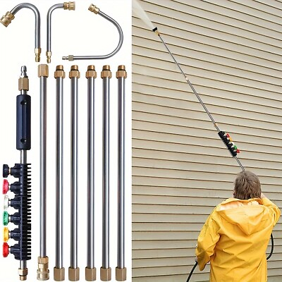 #ad 4000 PSI Roof Gutter Cleaning Tool Pressure Washer Extension Wands Lance amp; Rods $35.98