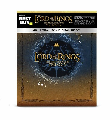 #ad Lord of the Rings Trilogy Steelbook Box Set 4K UHD Best Buy Exclusive $359.99