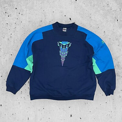 #ad Nike 80s vintage sweatshirt boxy y2k XXL $100.00