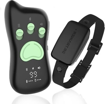 #ad Dr. Trainer T1s Dog Shock Bark Smart Training Collar with Remote IPX7 $18.95