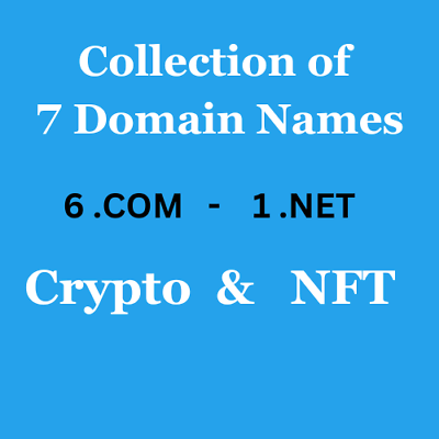 #ad Domain Name Bundle Collection of 7 Crypto amp; NFT Domain names $1500.00