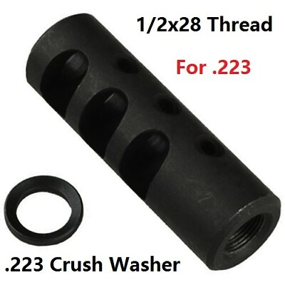 #ad .223 5.56 Muzzle Brake Long Compensator Comp 1 2x28 TPI Muzzle Brake $16.99