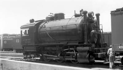 #ad ATamp;SF Santa Fe locomotive engine no. 2299 type 0 6 0 OLD TRAIN PHOTO AU $9.00