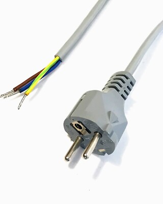 #ad 2 EU Power Cord 10#x27; Stripped amp; Tinned 250v 10A 16G $19.95