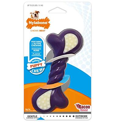 #ad Nylabone Puppy Double Action Chew Toy Puppy Chew Toy for Teething Puppy S... $8.75