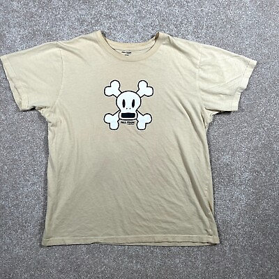 #ad Paul Frank Skull Cross Bones T Shirt Graphic Art Cartoon Y2K 2010 Mens Large $25.96