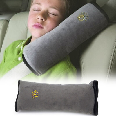 #ad Car Seat Belt Pillow Shoulder Cushion Safety Strap Pad Kids Harness Cover Gray $5.41