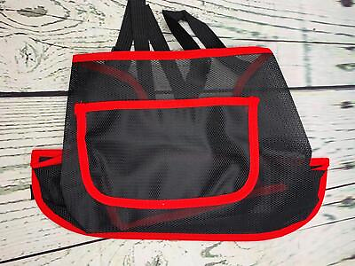 #ad Car Net Pocket Handbag Holder Driver Storage Netting Pouch Red $29.99