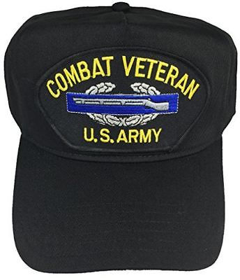 #ad COMBAT VETERAN US ARMY W COMBAT INFANTRY BADGE CIB HAT CAP $20.89