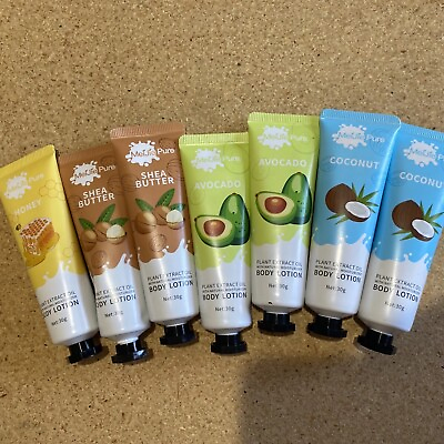 #ad Lot of 7 Meijie Pure Body Lotion Grapefruit Shea Butter Coconut Chamomile Honey $29.99