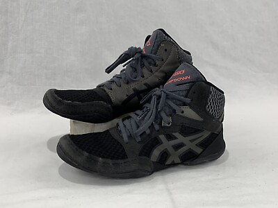 #ad Asics Snapdown 3 Wrestling Shoes Black Youth Boy#x27;s Size 4.5 $36.00
