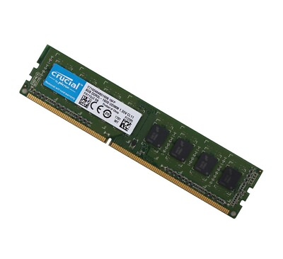 #ad Crucial 8GB DDR3 PC12800 1600MHz PC3 12800U Desktop Memory 8 GB DDR3L 1600 RAM $15.99