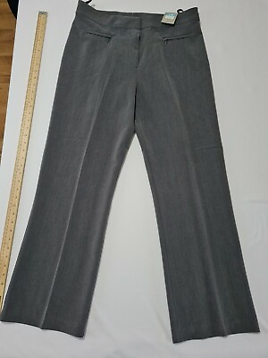#ad Ladies Trousers Mia Moda Size 14 Pockets Grey 4812 GBP 13.99
