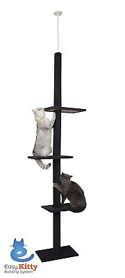 #ad Cat Craft Three Tier Floor to Ceiling Cat Tree Earth Tones $61.55
