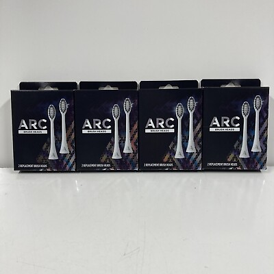 #ad LOT x8 ARC Replacement Toothbrush Heads Oral Care Electric Sonic Brush WHITE NEW $30.50