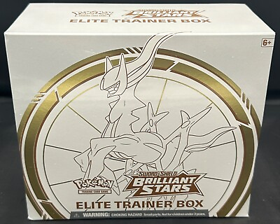 Pokemon SWSH Brilliant Stars Elite Trainer Box ETB 8 Booster Packs SEALED $39.99