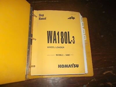#ad Komatsu WA180L 3 Front End Wheel Loader Tractor Shop Service Repair Manual $76.57
