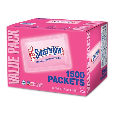 #ad Sweet#x27;N Low Brand Zero Calorie Sweetener 1500 count 53 oz $15.20