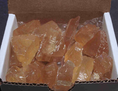 #ad #ad Honey Calcite box 9 Oz Natural Gold Crystal Chunks Raw Mineral Specimens $11.21