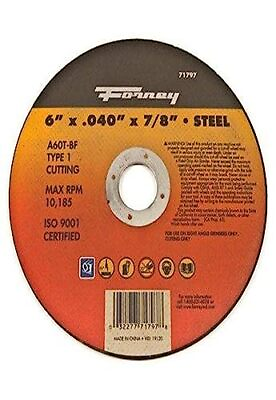 #ad 71797 Cut Off Wheel with 7 8 Inch Arbor Metal Type 1 A60T BF 6 Inch by 0.0... $10.65