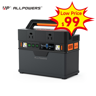 #ad #ad ALLPOWRES Portable Power Station 300W 288wh Generator outdoorbattery NEW $119.00