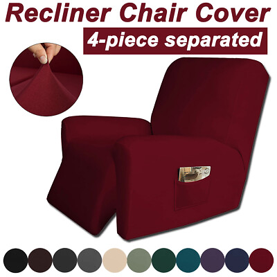 #ad 4 piece Separated Stretch Couch Chair Armchair Couch Slipcover Breathable Cover $25.90