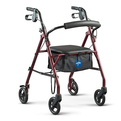 #ad Walkers with seats and 6 inch wheels support 350 pounds of medical walkers $58.49