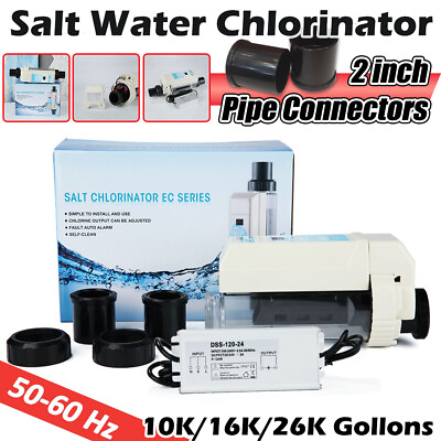 #ad 10K 16K 26K Gallon Chlorinator Salt Water Pool Chlorinator System for Hayward $388.88