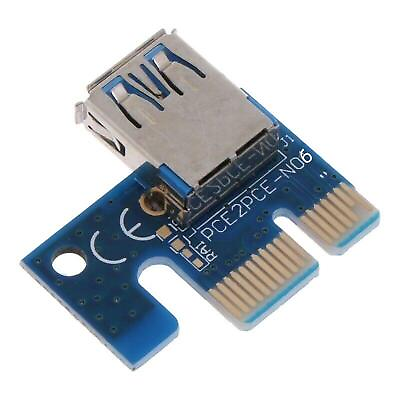 #ad Mini PCI E Extension Adapter USB PCI E 1X to 16X Graphics Extender Cable Card f AU $5.66