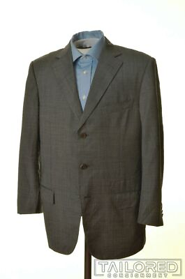 #ad ERMENEGILDO ZEGNA Recent Gray 100% Wool Mens Blazer Sport Coat Jacket 42 R $65.00