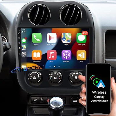 #ad For Jeep Compass 2010 2016 Apple Carplay Android 12 Car Stereo Radio GPS 232GB $112.99