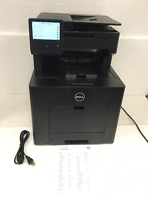 #ad DELL S3845CDN Multifunction Color Laser Printer w Toner Duplex 57K Pages Printed $242.95