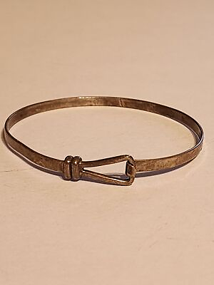 #ad Silver 925 bangle bracelet 7quot; $19.99