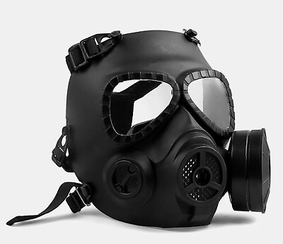 #ad VILONG M04 Airsoft Tactical Protective Mask Full Face Eye Protection Dual Filter $40.00