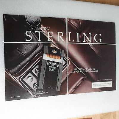 #ad Vintage Print Ad Sterling Special Blend Cigarettes Sports Illustrated 5 14 84 $9.77