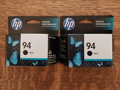 #ad HP 94 Black Ink Cartridge Genuine OEM For DeskJet Office Lot Of 2 $13.49