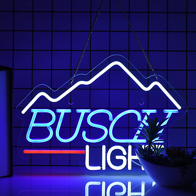 #ad Bneonushc Neon Light Neon Sign for Wall Decor Beer Bar Home Bedroom Man Cave Bed $55.99