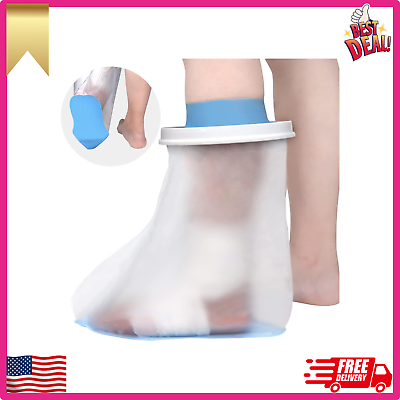 #ad Waterproof Foot Cover for Shower Adult Foot Cast Covers with Non Slip Padding B $21.04