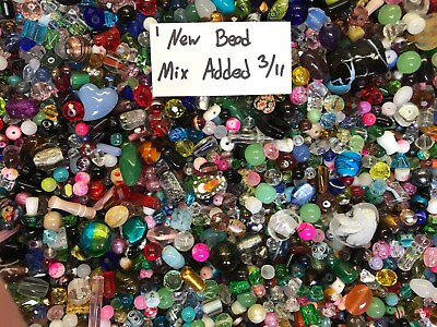 #ad * 200 💕Piece Glass Loose Beads*7oz Bulk Mixed Lot #1 Craft Jewelry 😀** $18.28