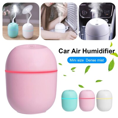 #ad 220ml Air Humidifier Mini USB Car Home Aroma Essential Oil Diffuser Purifier $6.99