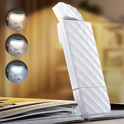 #ad USB Rechargeable Book Light with Timer Clip on LED Bookmark Reading Light in... $10.77