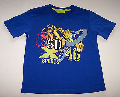 #ad Scooby Doo Boys Blue Bike Printed Short Sleeve Cotton T Shirt Size 3 New AU $12.95