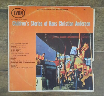 #ad RARE Evon Children#x27;s Stories Of Hans Christian Andersen Record Vinyl 12quot; LP 322 $12.00